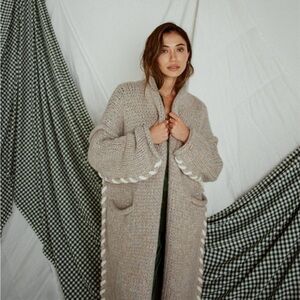 Lunya Lofty Wool Whip Stitch Coatigan
Cardigan Toasted Marl / XS/S